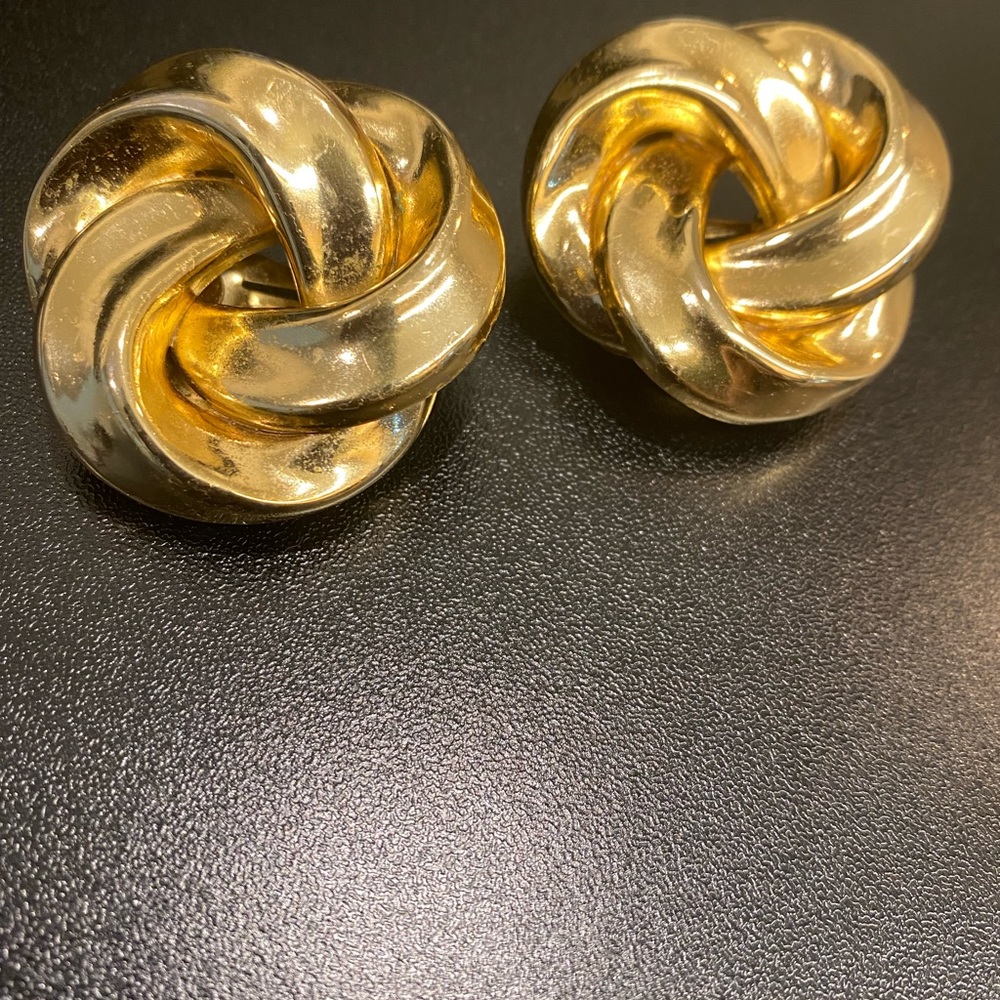Gold Clip On Earrings